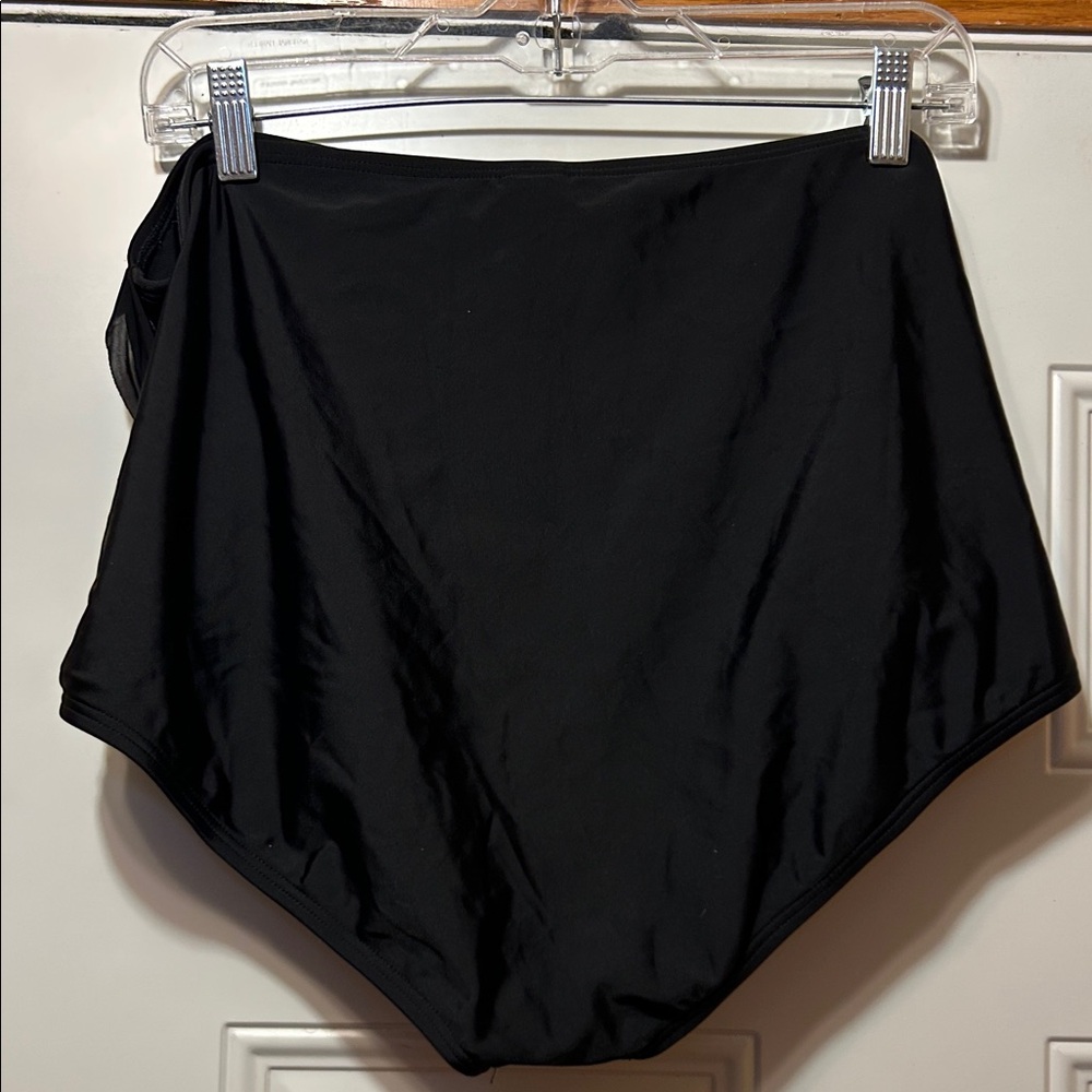 Swimsuits For All Black‎ High-Waist Swim Bottoms